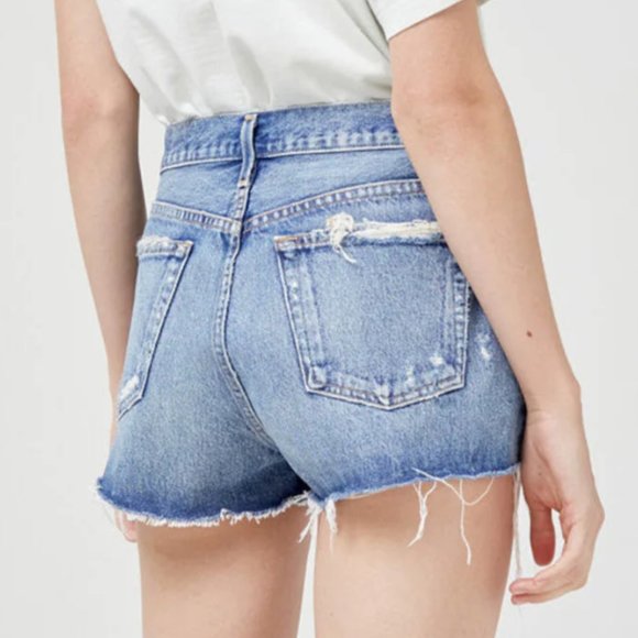 AGOLDE Parker Short in Clutch Blue - Picture 4 of 4